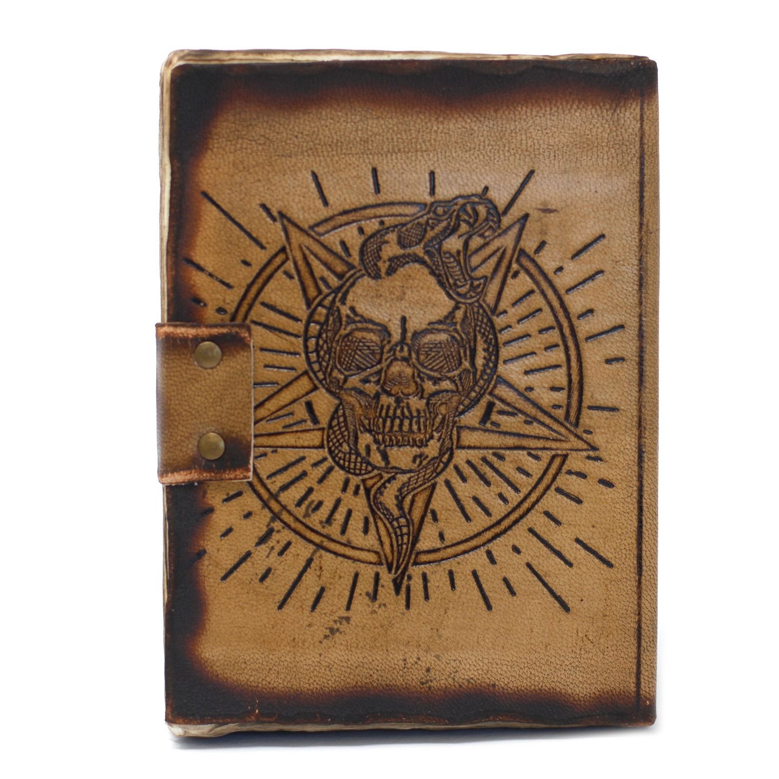 shadow thoughts leather skull ritual journal Shadow Thoughts Leather Skull Ritual Journal - Image 5