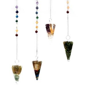 Sacred Geometry Orgonite Chakra Pendulum Flower