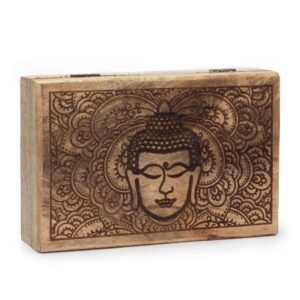 Serenity Storage Box Large Buddha Black
