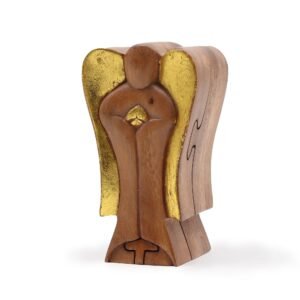 Joyful Keepsake Angel Magic Box Suar Wood