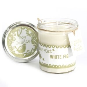 Elegant Home Soy Candle White Fig