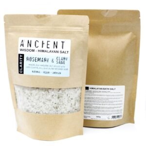 Mental Clarity Himalayan Bath Salt Rosemary Sage