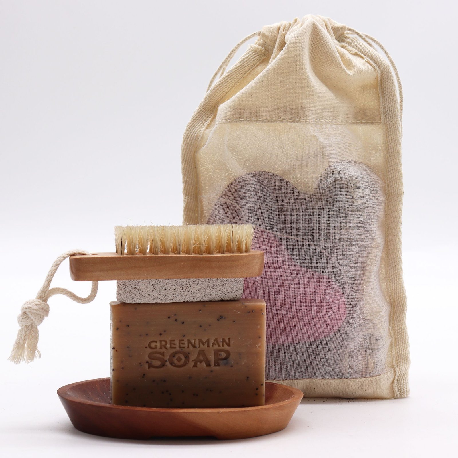 rustic gift pouch in washed jute large Rustic Gift Pouch in Washed Jute Large - Image 3