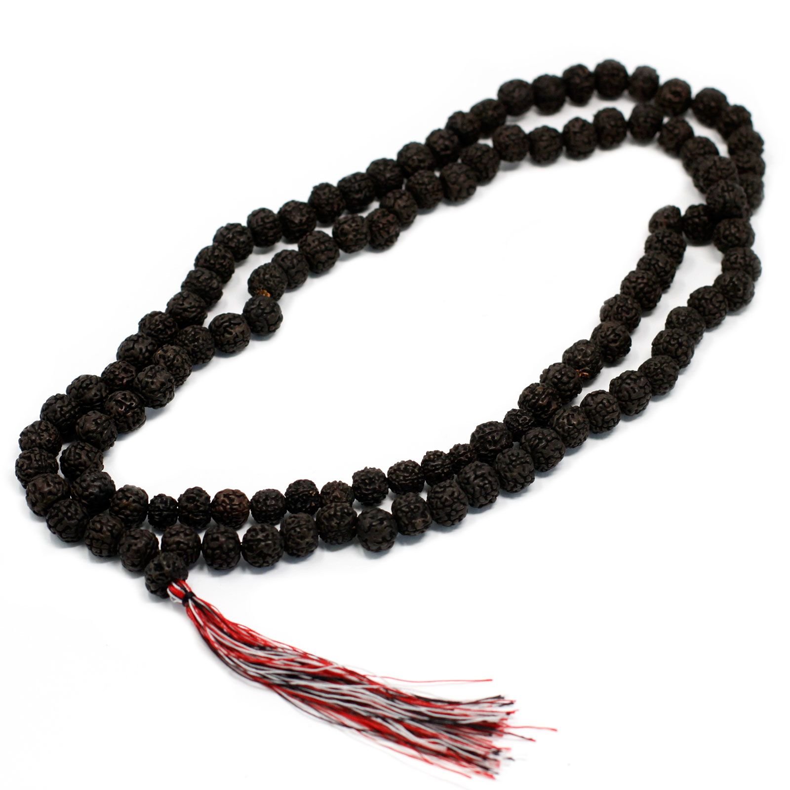 grounding meditation mala necklace dark rudraksha Grounding Meditation Mala Necklace Dark Rudraksha - Image 6