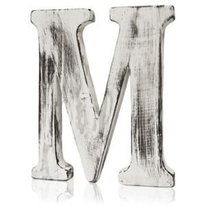 Personalised Shabby Chic Decorative Letter M