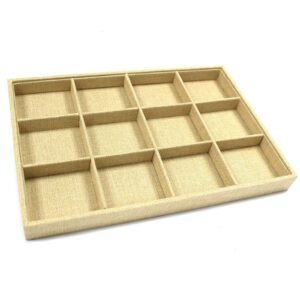 Curated Jewellery Display Tray Twelve Compartments