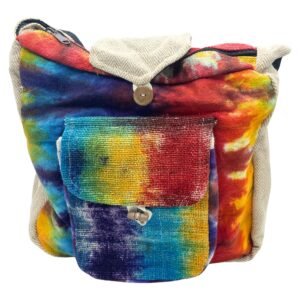 Study & City Tote Bag Hemp Tie-Dye