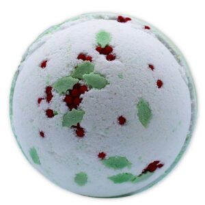 Festive Holly Mistletoe Bath Bomb Berries