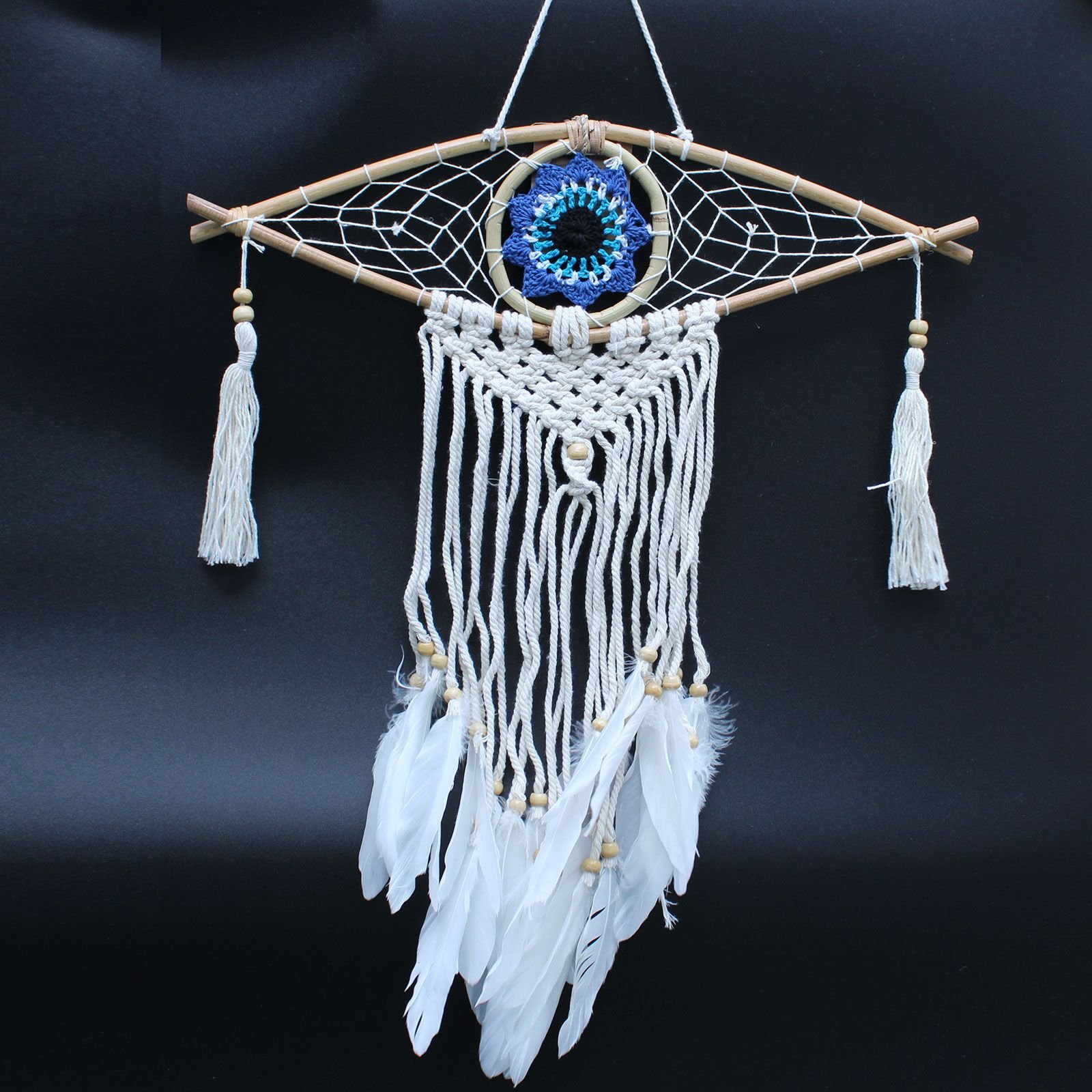 mini protective macrame dreamcatcher mystic eye Mini Protective Macrame Dreamcatcher Mystic Eye - Image 6