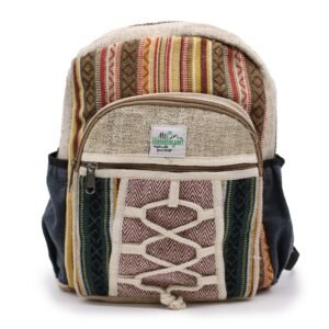 Wander Light Small Backpack Hemp Rope Pockets