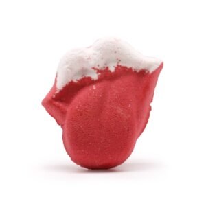 Playful Kids Bath Bomb Lips Raspberry Pomegranate