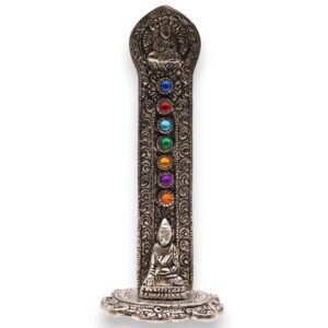 Chakra Buddha Tower Incense Holder Sculpture