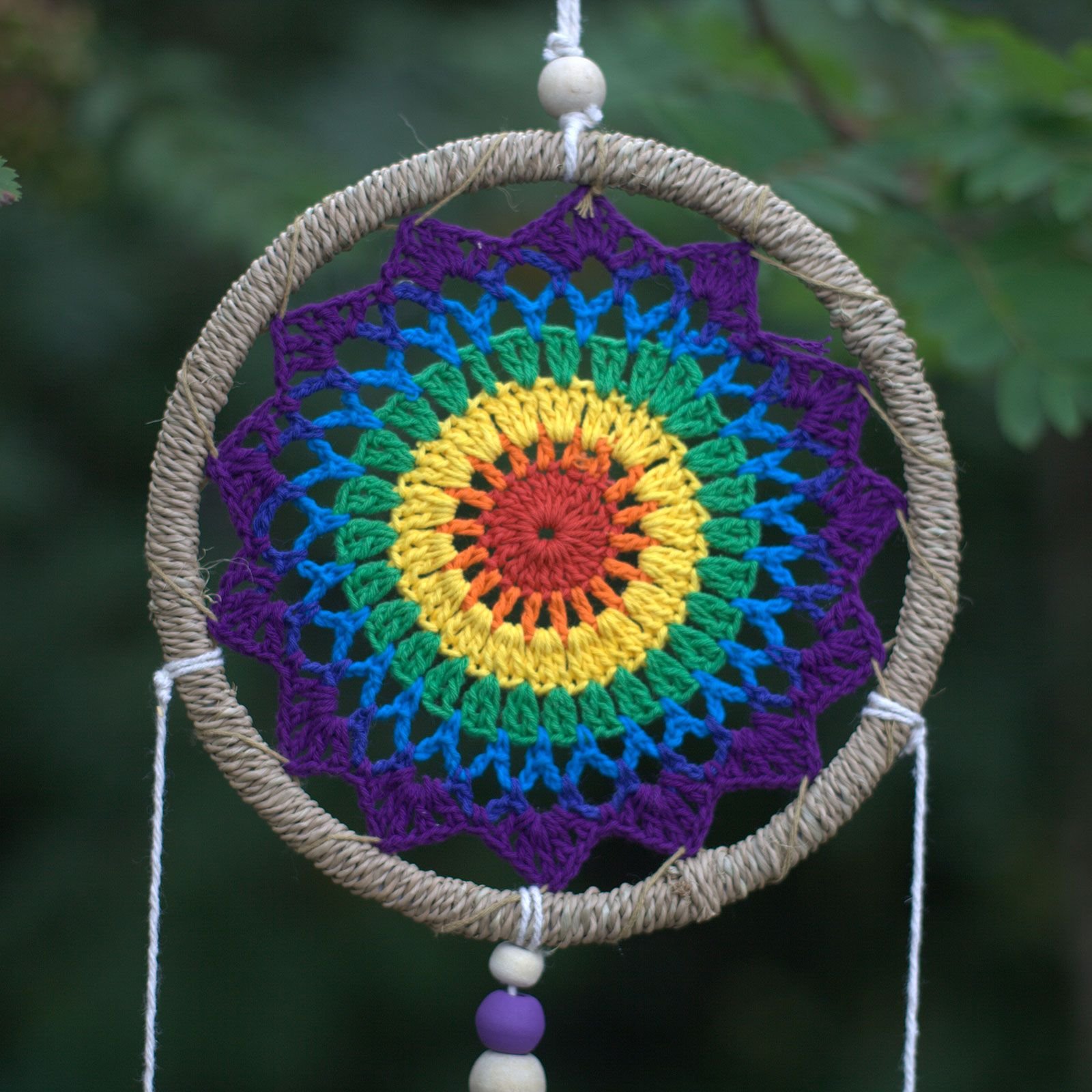 uplifting dreams vegan rainbow spirit dreamcatcher Uplifting Dreams Vegan Rainbow Spirit Dreamcatcher - Image 4