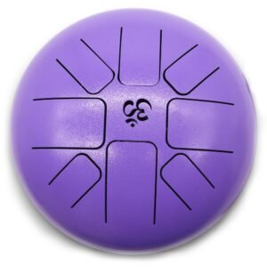 Soothing Chakra Steel Tongue Drum Violet Om
