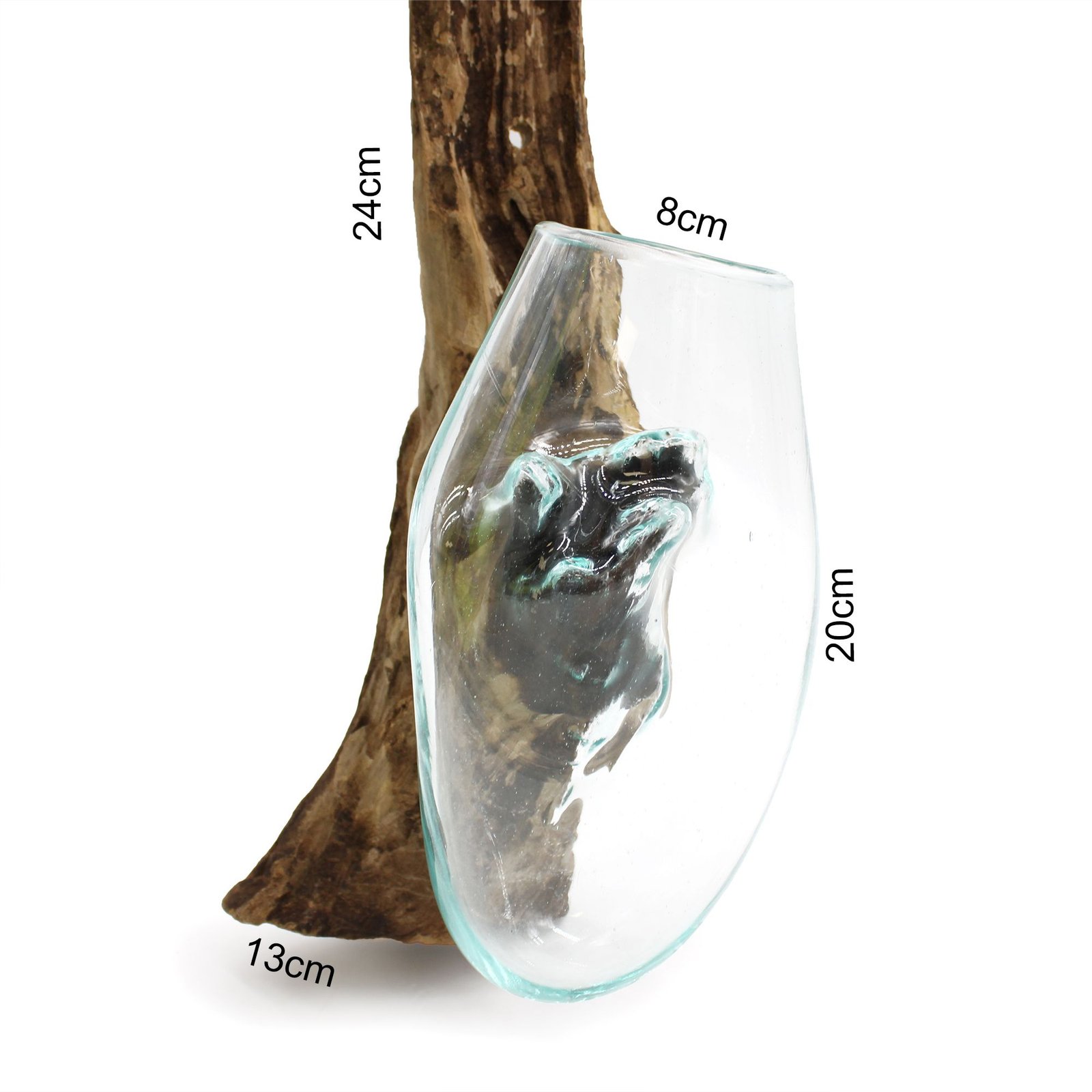 wall-mounted molten glass bowl on wood Wall-Mounted Molten Glass Bowl on Wood - Image 11