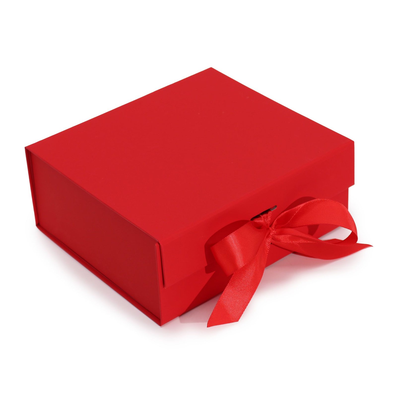 festive medium square gift box red Festive Medium Square Gift Box Red