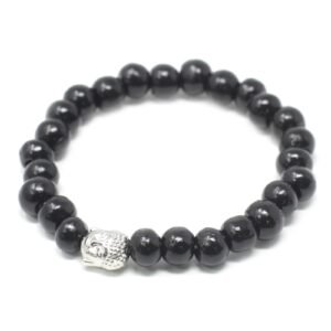 Deep Grounding Darkwood Buddha Bead Bracelet