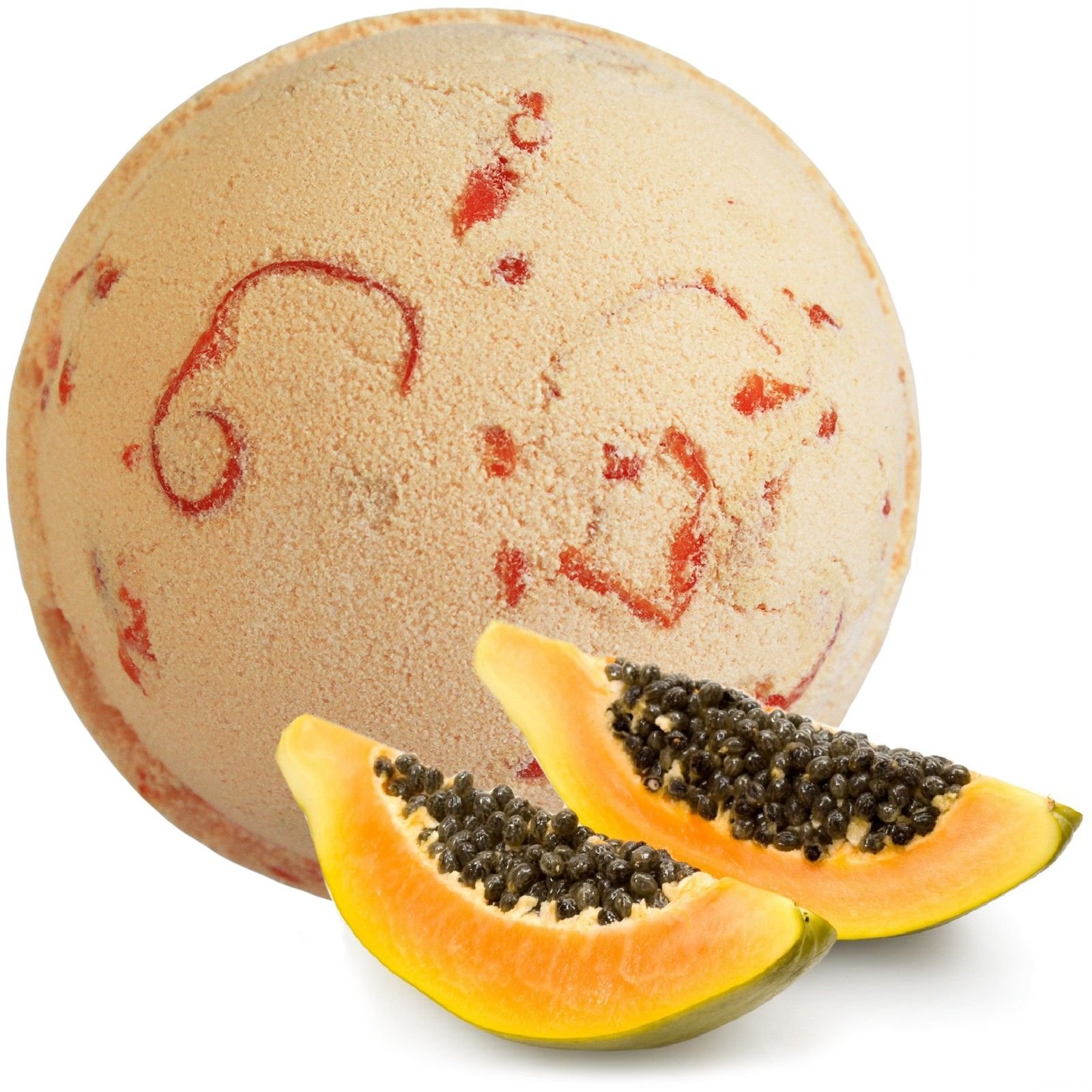 nourishing tropical bath bomb with papaya coconut Nourishing Tropical Bath Bomb with Papaya Coconut