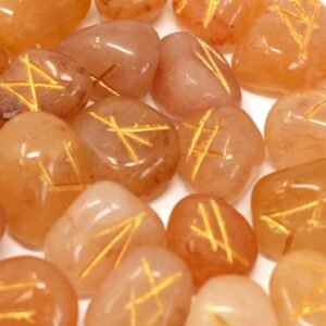 Confidence Guidance Rune Stone Set Yellow Aventurine