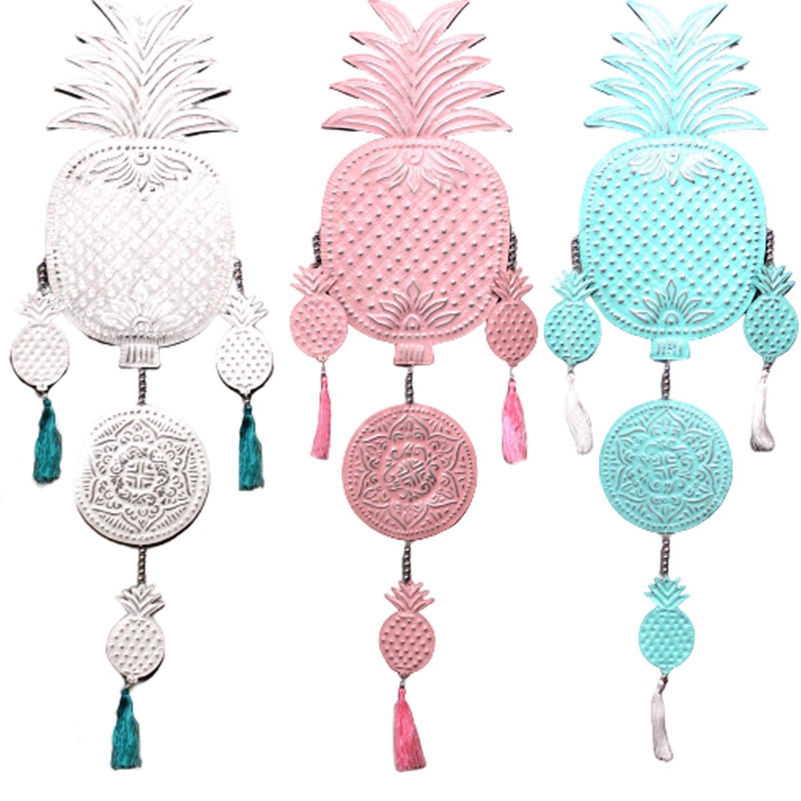 sunlit welcome aluminium hanging mobile pineapples Sunlit Welcome Aluminium Hanging Mobile Pineapples