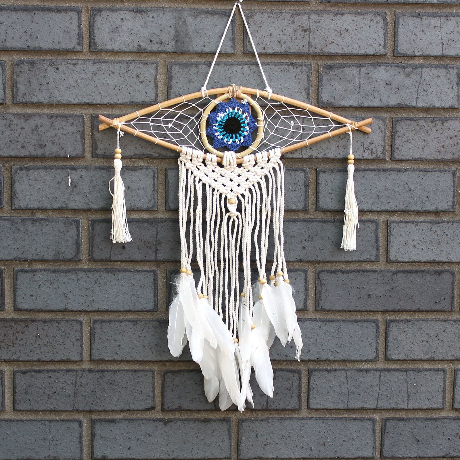 mini protective macrame dreamcatcher mystic eye Mini Protective Macrame Dreamcatcher Mystic Eye - Image 7