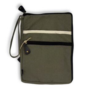Protective Canvas Tablet Pouch Olive Green
