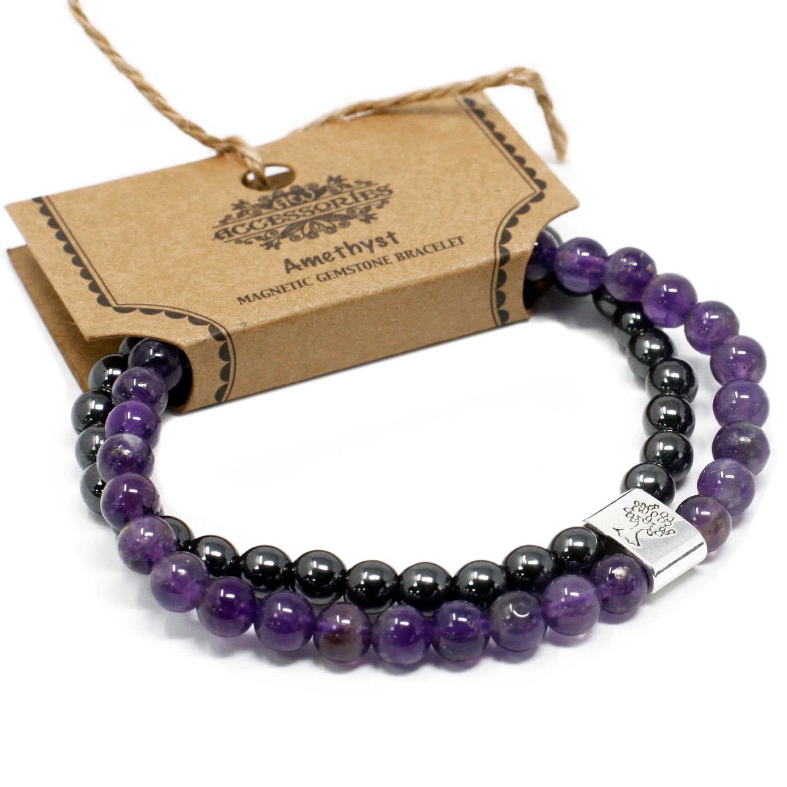 intuition harmony magnetic bracelet amethyst Intuition Harmony Magnetic Bracelet Amethyst - Image 2