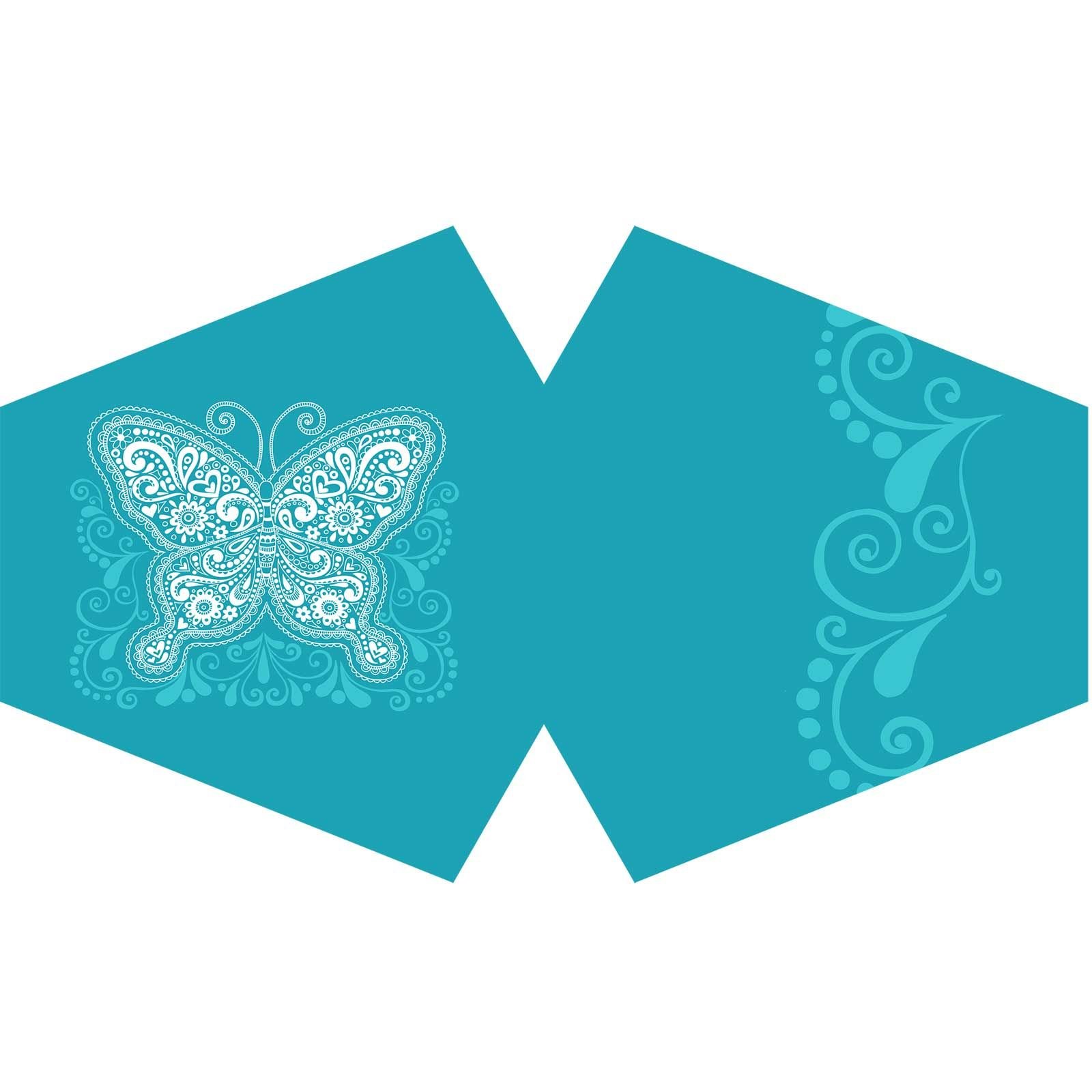 lightweight comfort face mask blue butterfly Lightweight Comfort Face Mask Blue Butterfly - Image 2