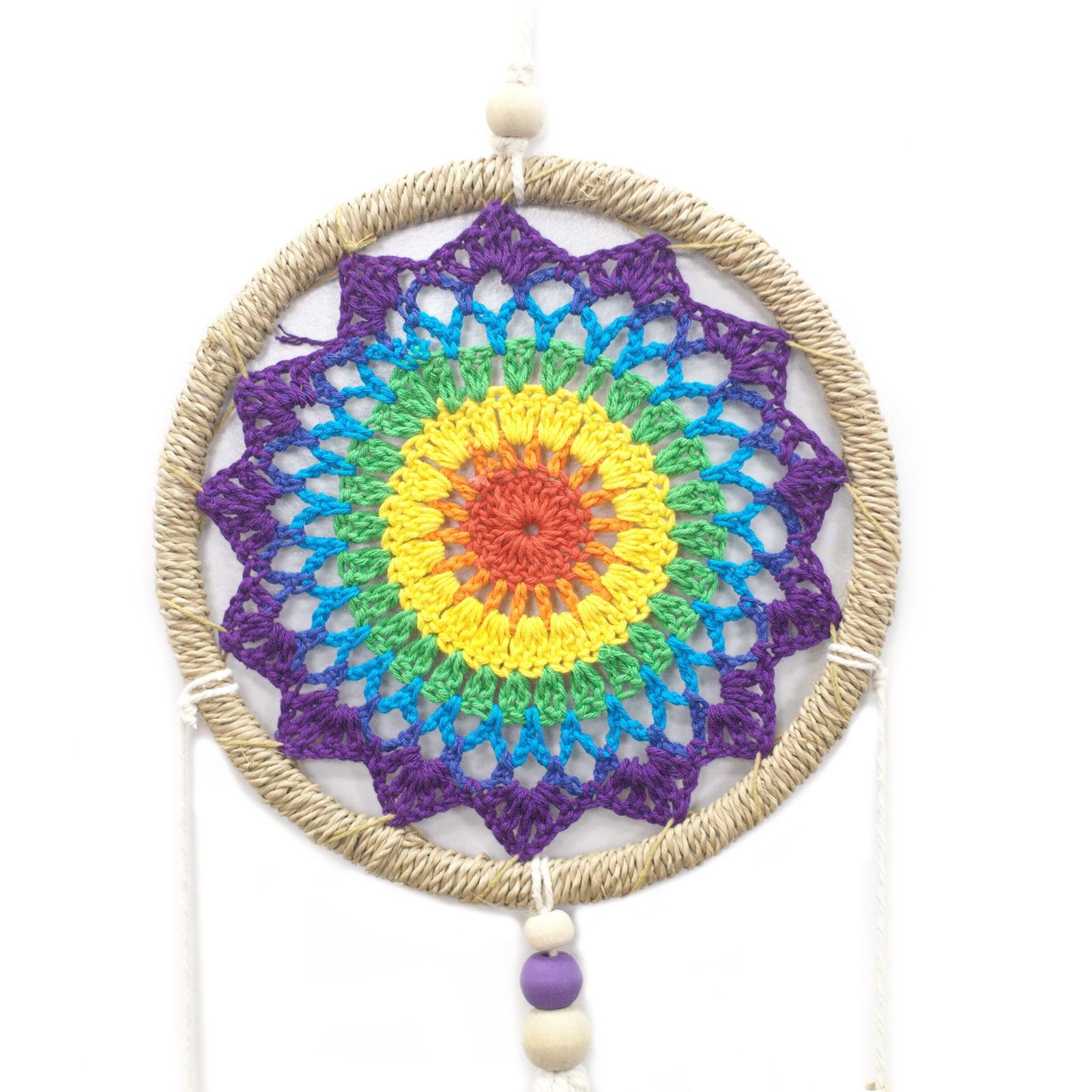 uplifting dreams vegan rainbow spirit dreamcatcher Uplifting Dreams Vegan Rainbow Spirit Dreamcatcher - Image 6