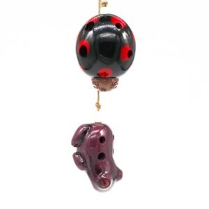Joyful Ceramic Ladybird Ocarina Flute