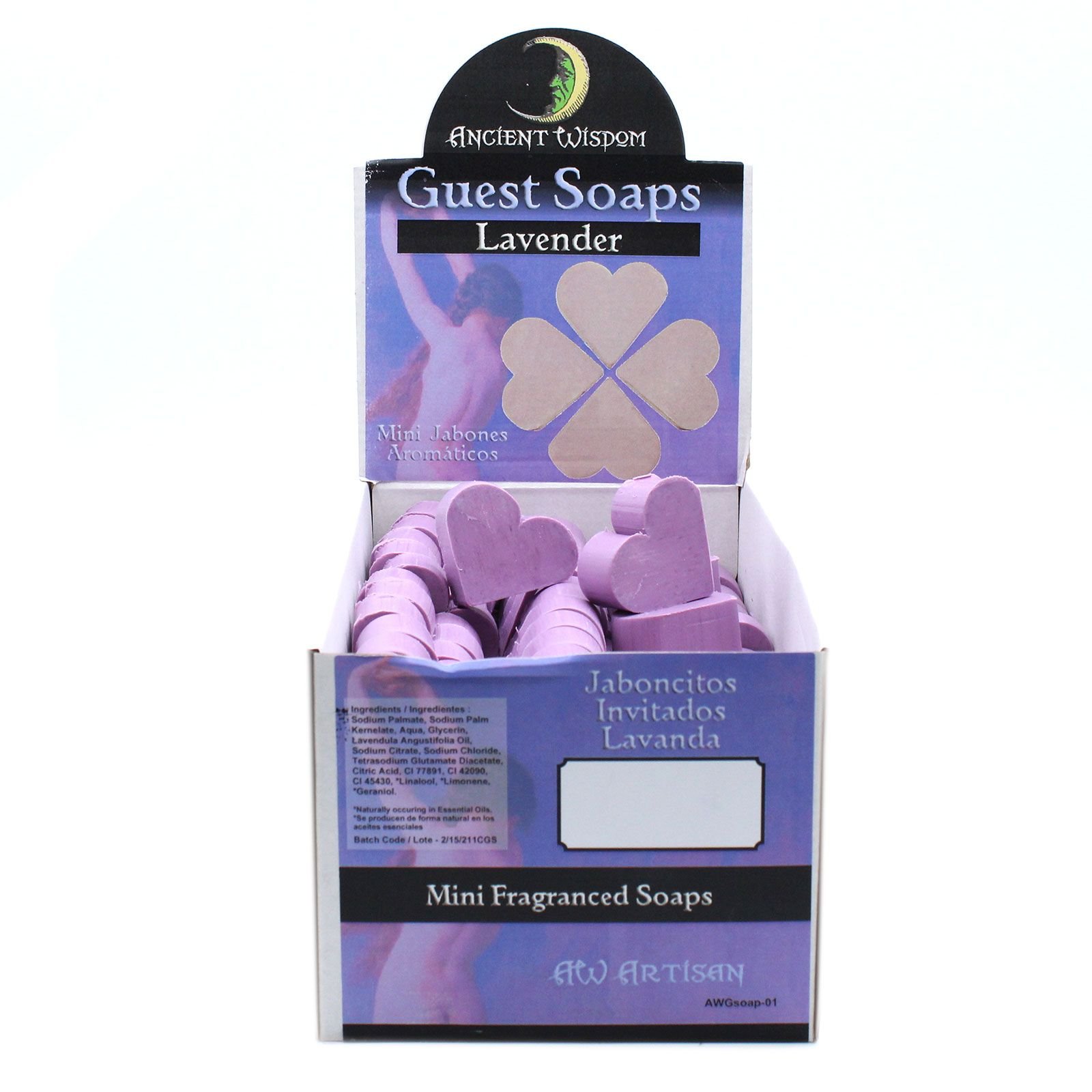 soothing heart guest soaps calming lavender Soothing Heart Guest Soaps Calming Lavender - Image 3