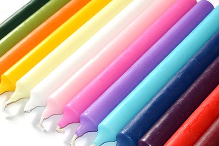 calm evening navy blue dinner candle Calm Evening Navy Blue Dinner Candle - Image 2