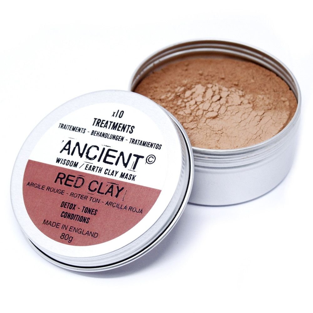 detoxifying red clay face mask powder Detoxifying Red Clay Face Mask Powder