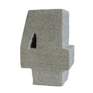 Modern Numeral Granite Candle Holder Four
