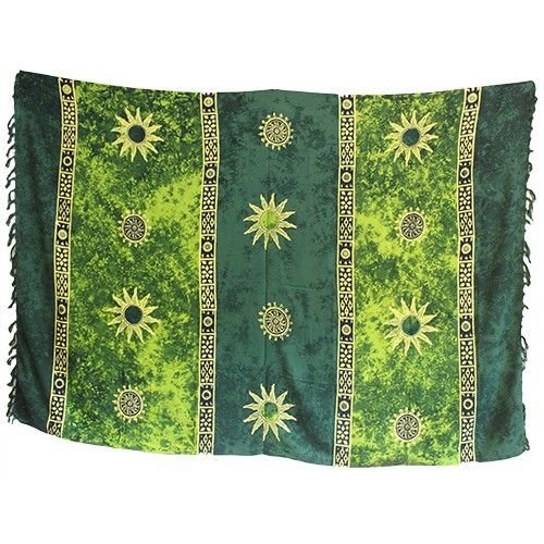 sun symbol bali sarong celtic inspired rayon Sun Symbol Bali Sarong Celtic Inspired Rayon - Image 2