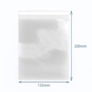Clear Resealable Storage Bag Polypropylene 135x200mm