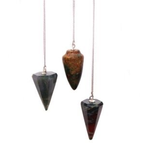 Grounding Divination Pendulum Bloodstone Crystal