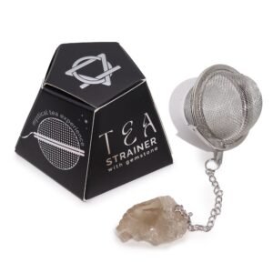 Grounding Raw Crystal Tea Strainer Smoky Quartz