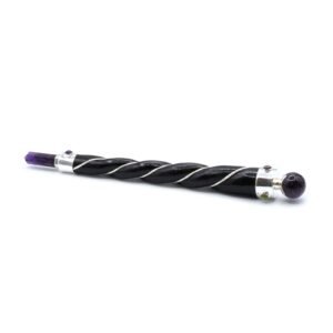 Intuition Enhancing Twisted Healing Wand Amethyst