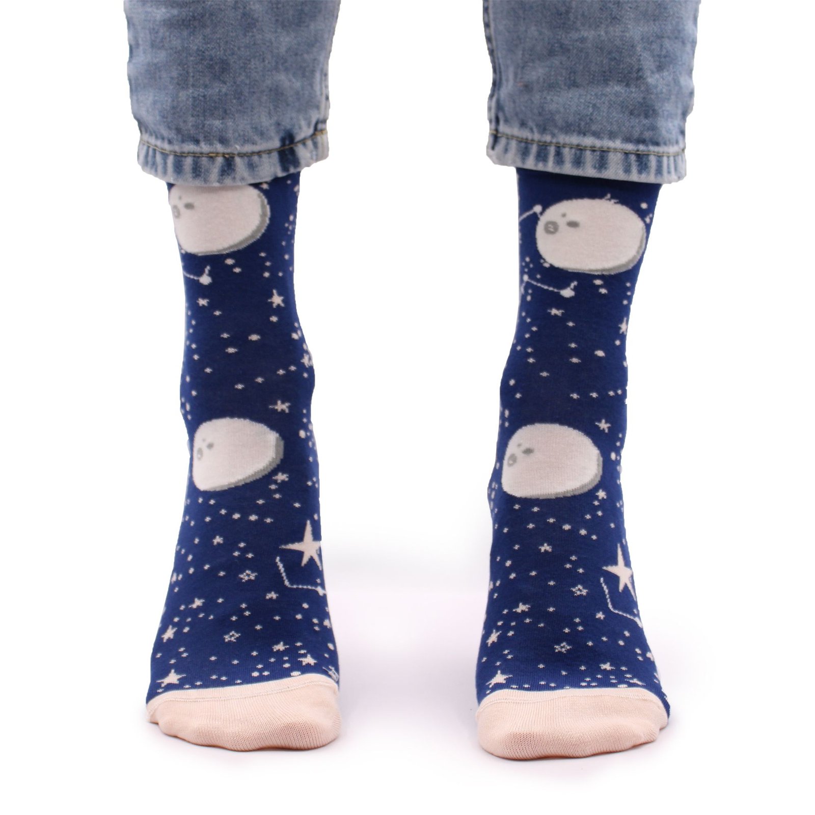 night stroll bamboo socks moon walk Night Stroll Bamboo Socks Moon Walk - Image 2