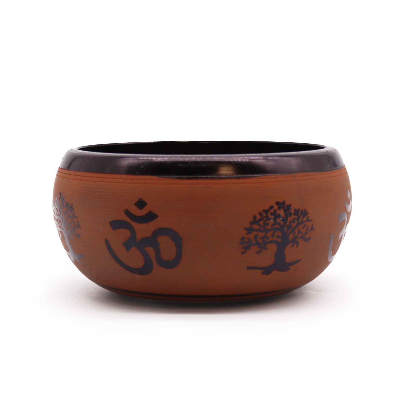 grounding clay om buddha singing bowl Grounding Clay Om Buddha Singing Bowl