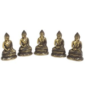 Gentle Focus Mini Brass Meditating Buddha