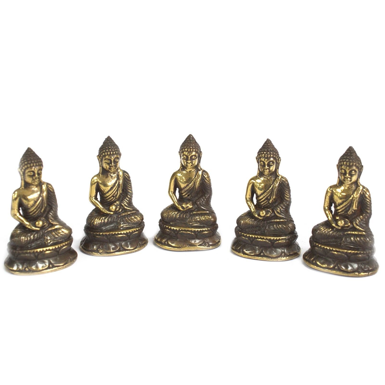 Jemné sústredenie mini mosadzný meditujúci Buddha Jemné sústredenie mini mosadzný meditujúci Buddha