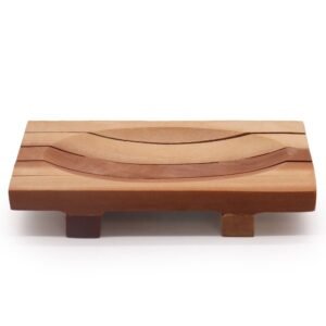 Drying Grid Soap Dish Mahogany Wood