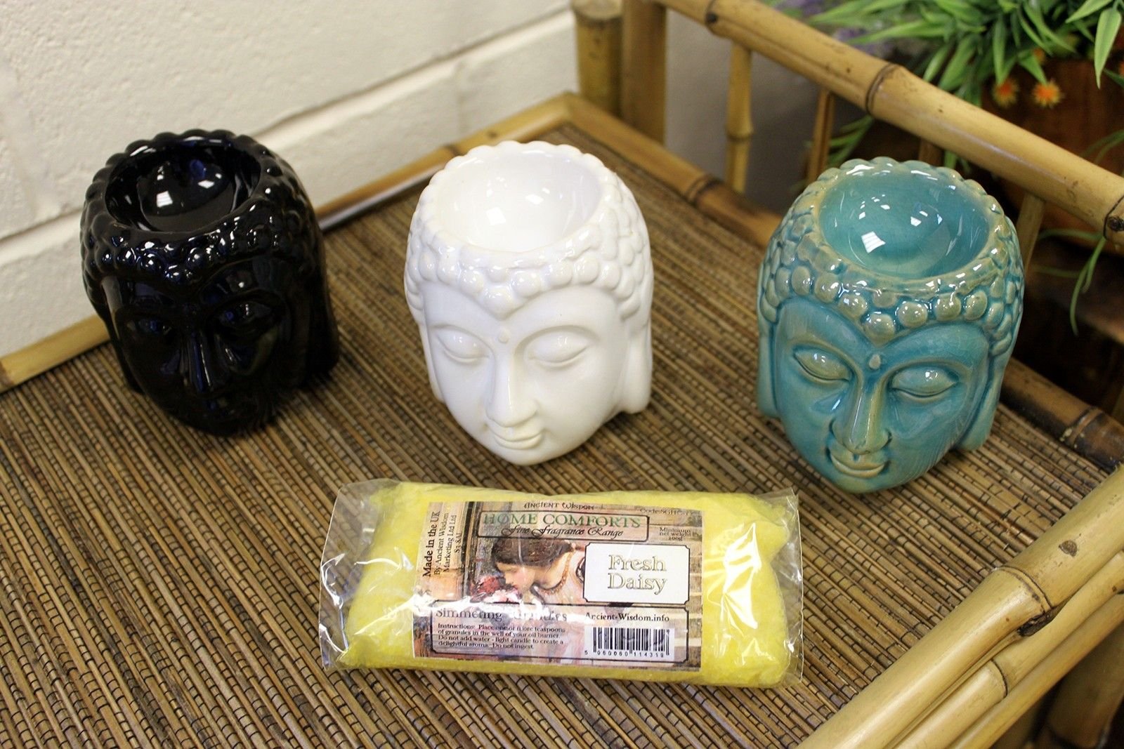 Biela keramická Buddha aróma lampa Čistá biela keramická Buddha aróma lampa – Obrázok 3