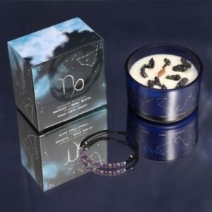 Grounded Ambition Zodiac Candle Capricorn Lapis