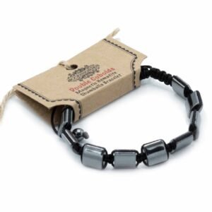 Stability & Strength Shamballa Bracelet Double Hematite