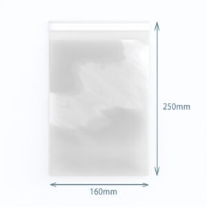 Clear Resealable Storage Bag Polypropylene 160x250mm