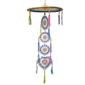 Dream Protection Extra Large Pastel Rainbow Dreamcatcher