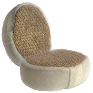 Gentle Cleansing Bath Sponge Natural Fibre Brown